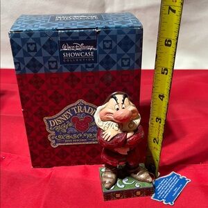 Disney Traditions Grumpy Figurine in Red and Brown